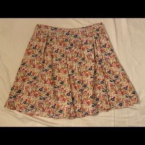 Floral high waist skirt
